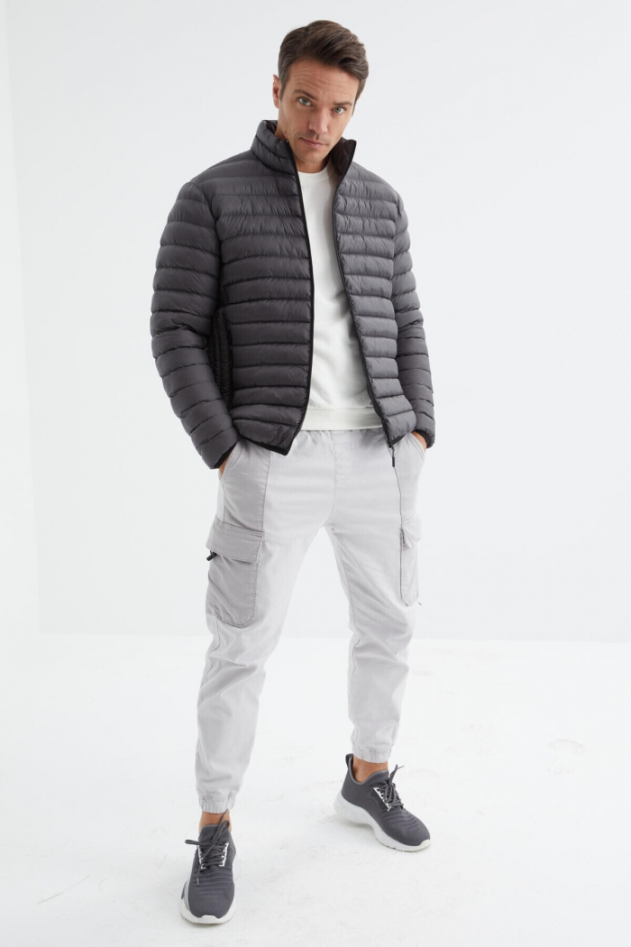   :4553 ENR OVERCOAT GREY