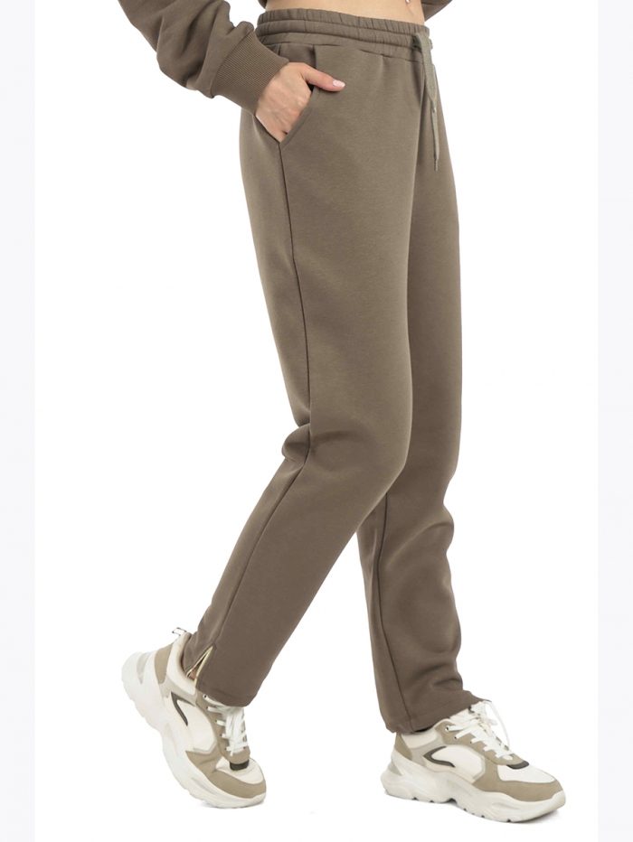 Спортивные брюки женские :J7917 WOMEN TRACSKUIT PANTS SOIL