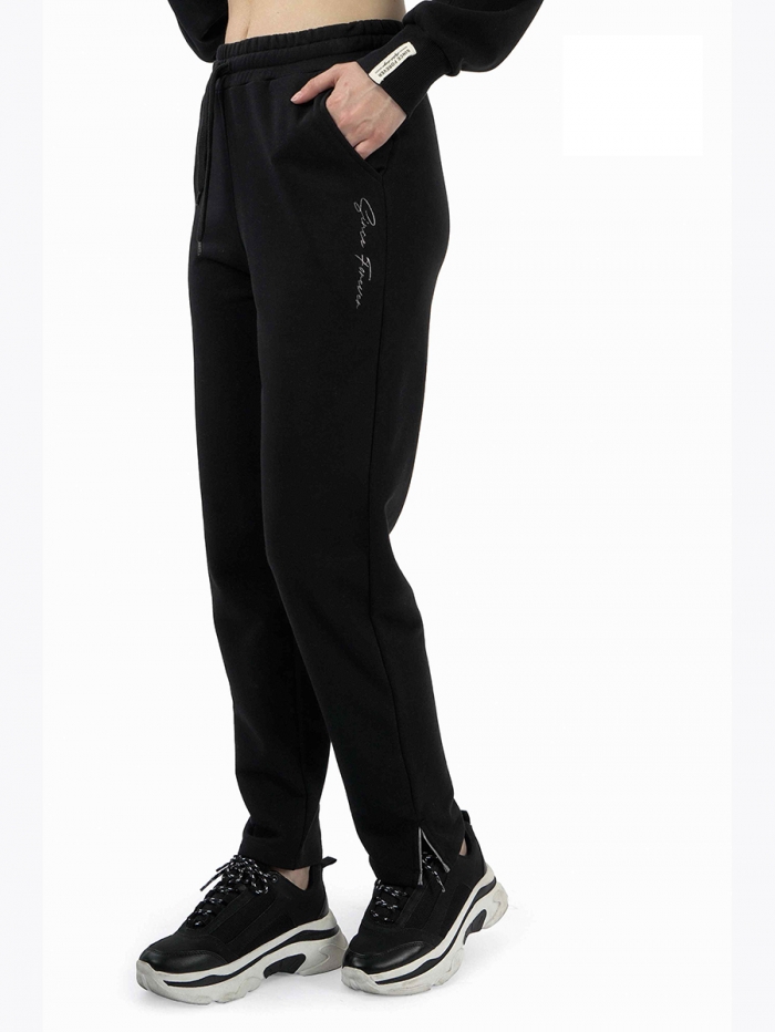 Спортивные брюки женские :J8057 WOMEN TRACKSUIT PANTS BLACK